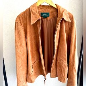 Vintage Ralph Lauren Leather Jacket size 22W